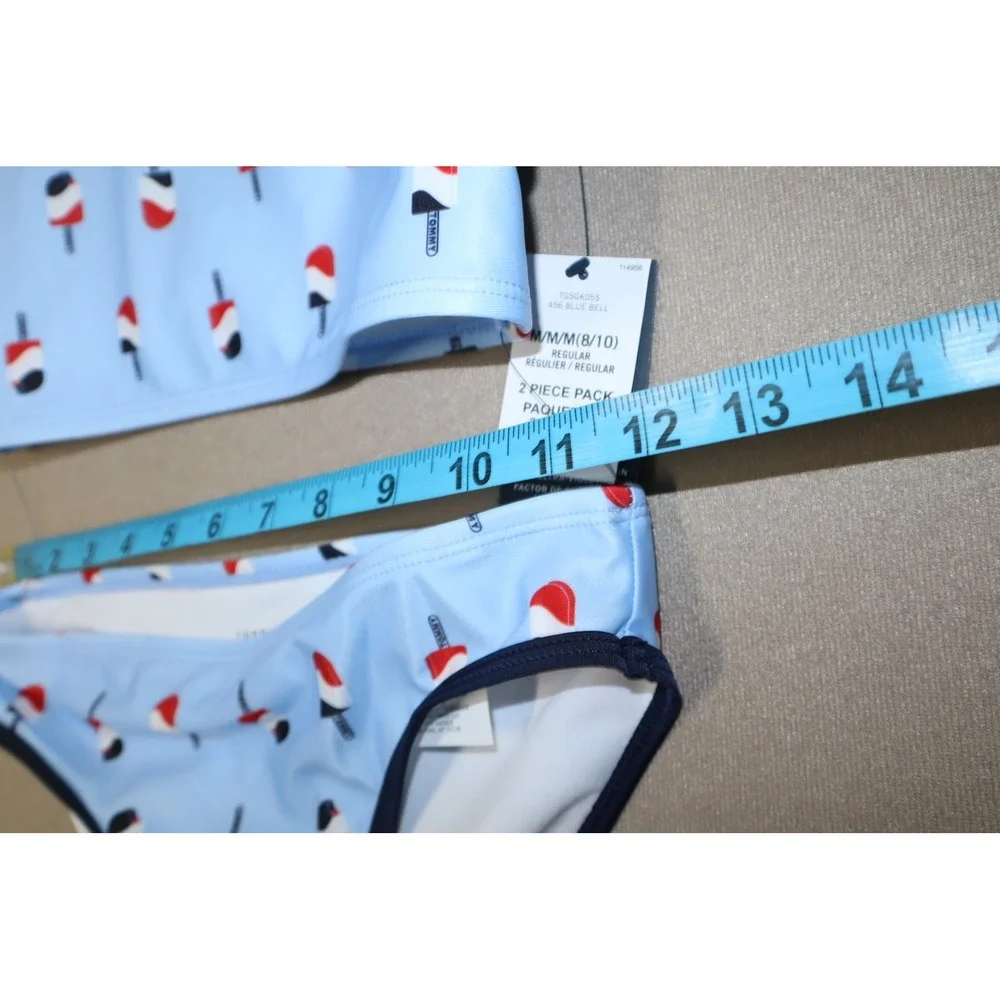 Tommy Hilfiger Big Girls‎ Popsicle Print Bikini Swimsuit, 2 Piece Set - Size M